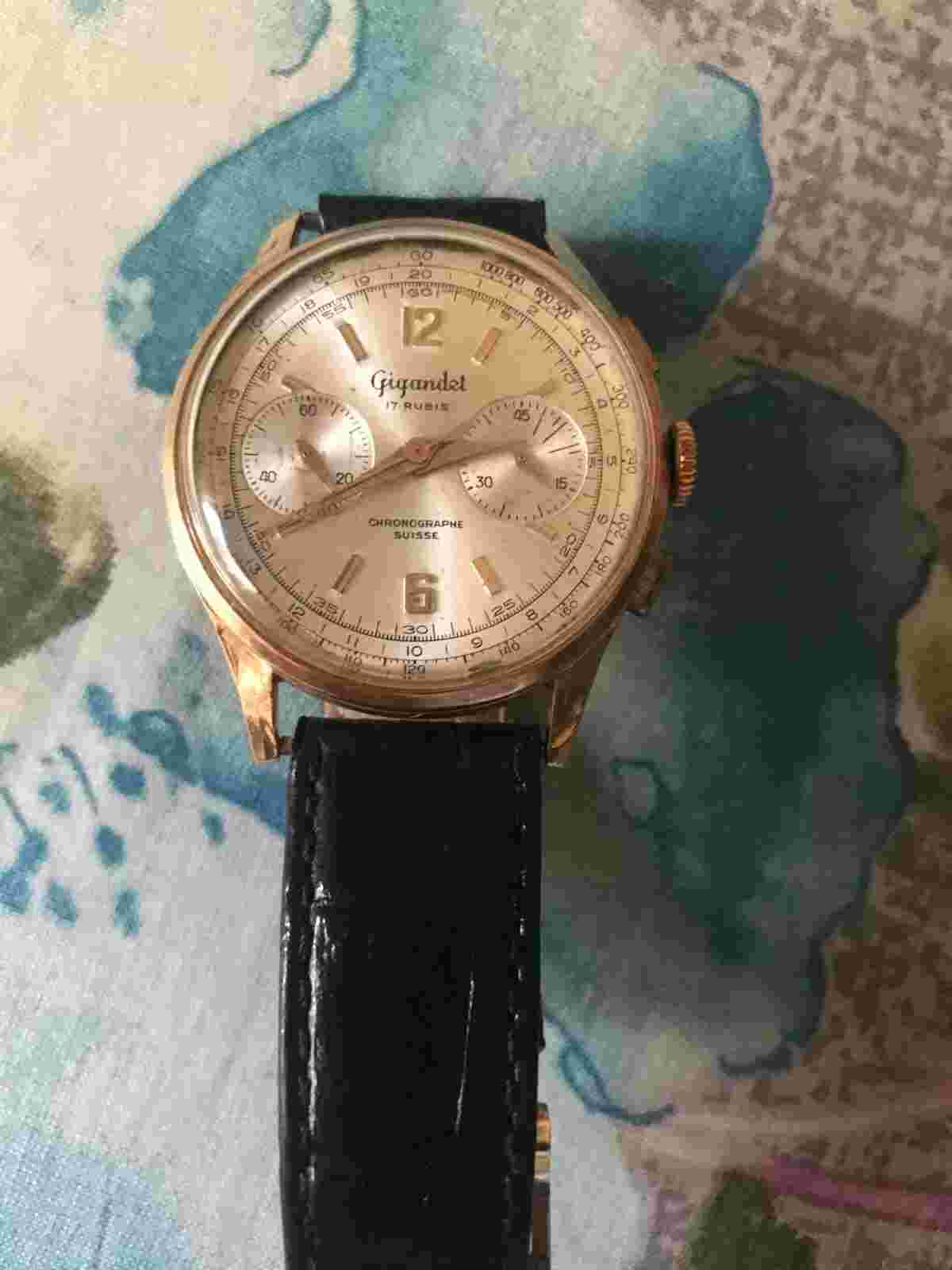 GIGANDET CHRONOGRAPH WATCH 18K Gold Watch