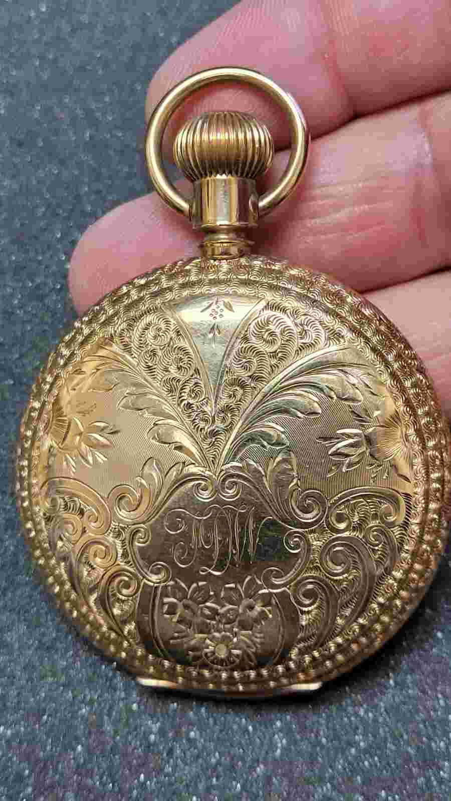 Antique 1895 Illinois Grade 57 John M. Roberts Pocket Watch 18s 15j Railroad