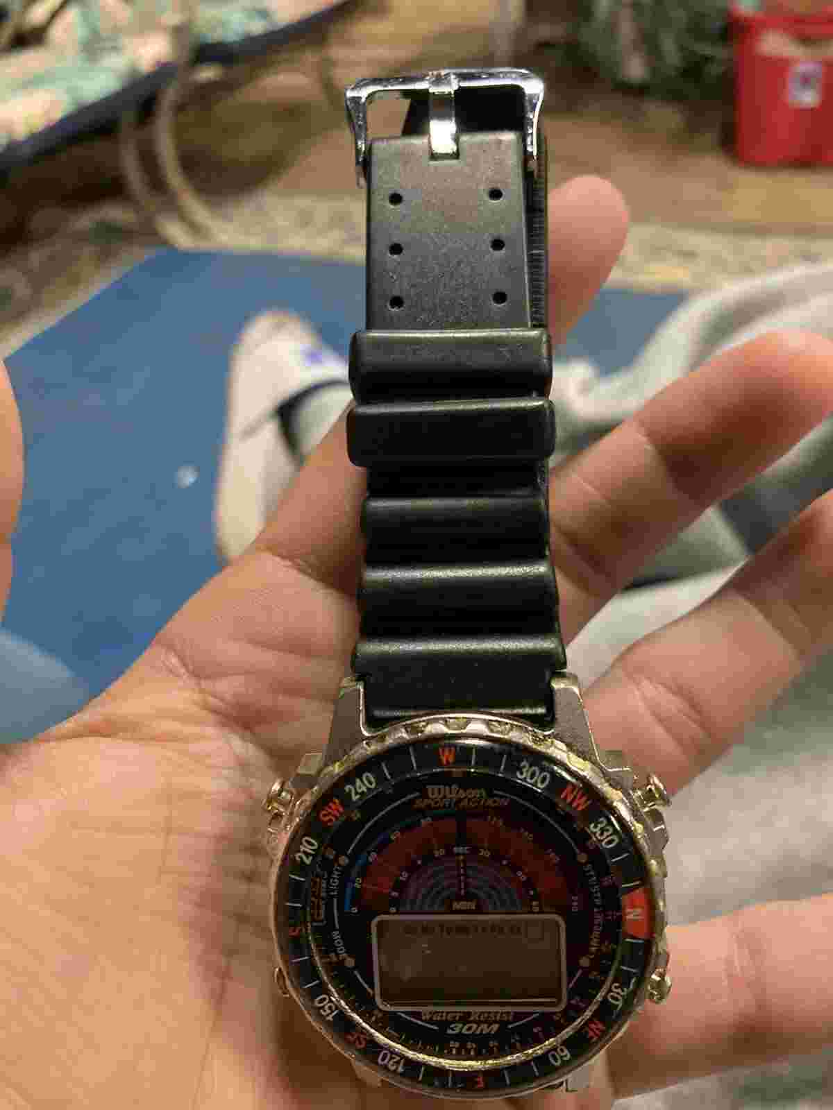 Vintage WILSON Digital Mens Sports Action Watch