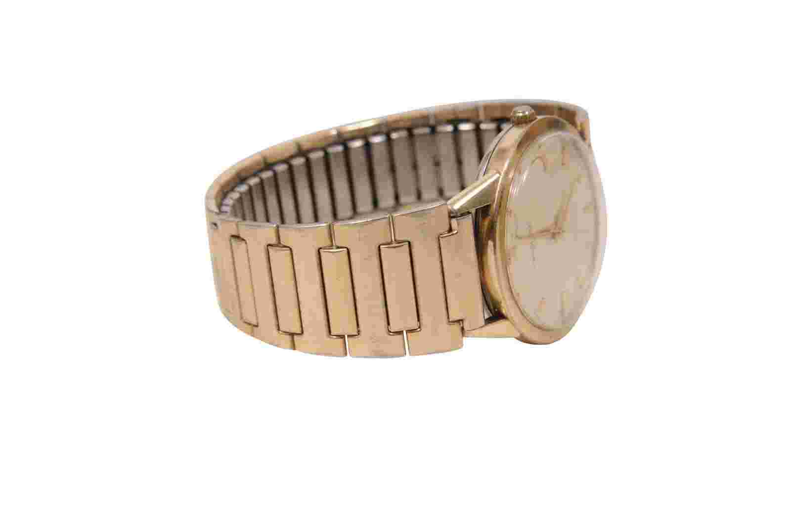 Hallmark 53 Vintage Watch 10k Gold Filled Top Stainless Bk Self Winding Incabloc