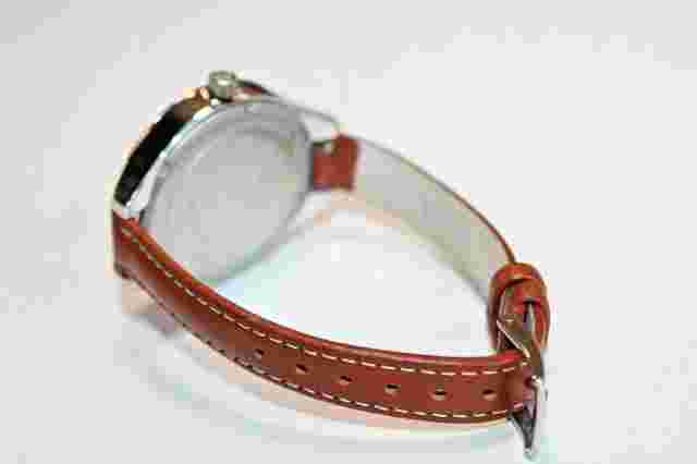 JBW watch Women's Aria Rose Diamond Dial Brown Leather Ladies Watch J6309D