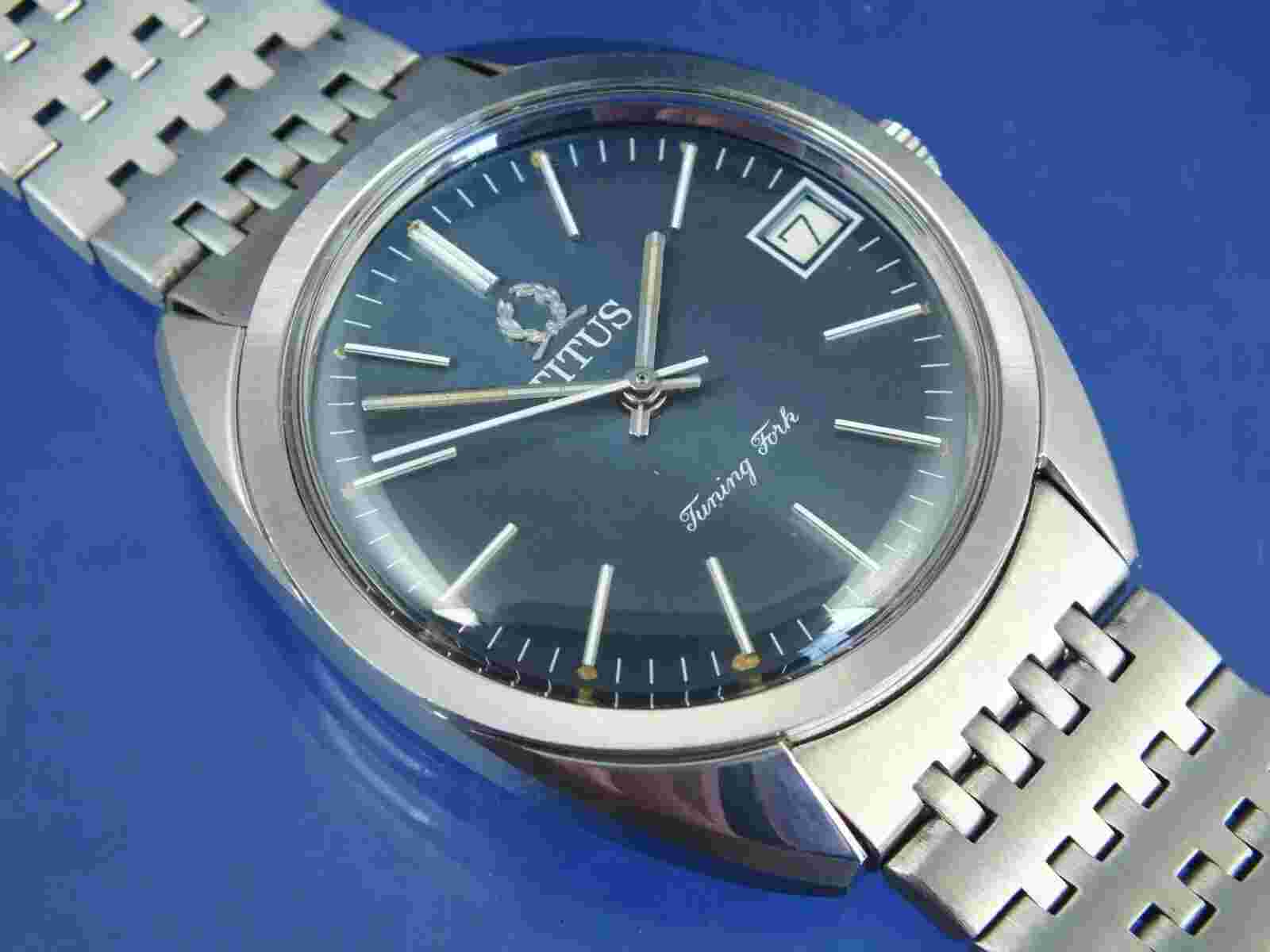 Titus Tuning Fork Electronic F300Hz Watch Vintage 1970s NOS Omega Ref 198.006