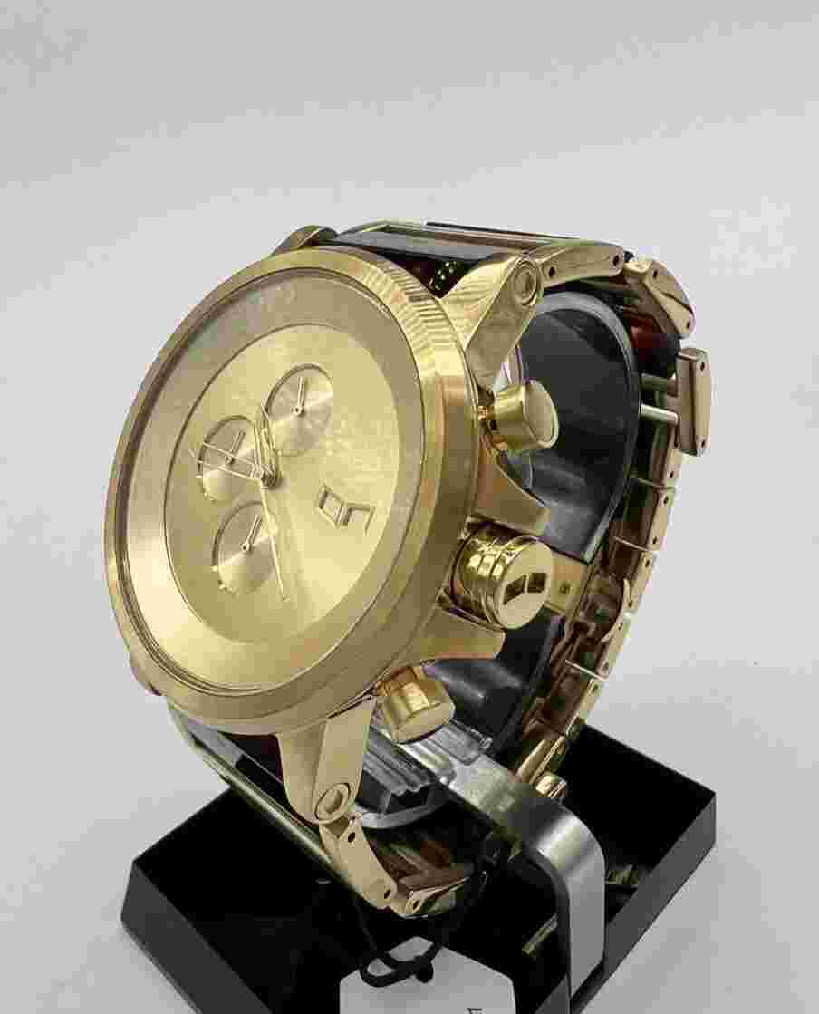 🚨🔥Vintage Designer Vestal Plexi Acetate Gold Tortoise Watch Rare! Luxury 2000s