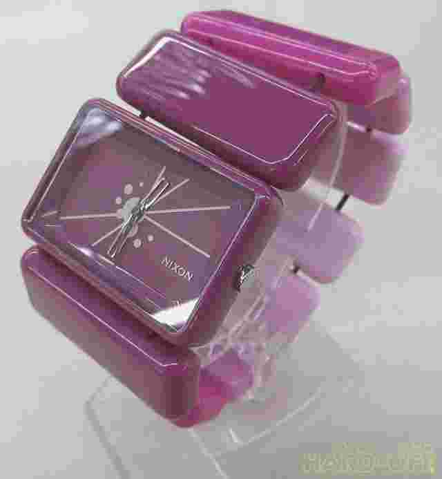 NIXON A726243 Quartz Women's Watch Color Purple Analog Polycarbonate From Japan