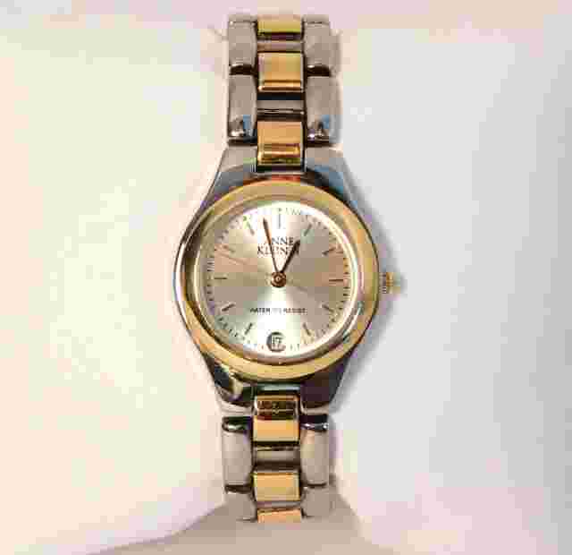 Working Anne Klein 10/4643 Watch, 5.75" Stainless Band; Good Wearable Condition