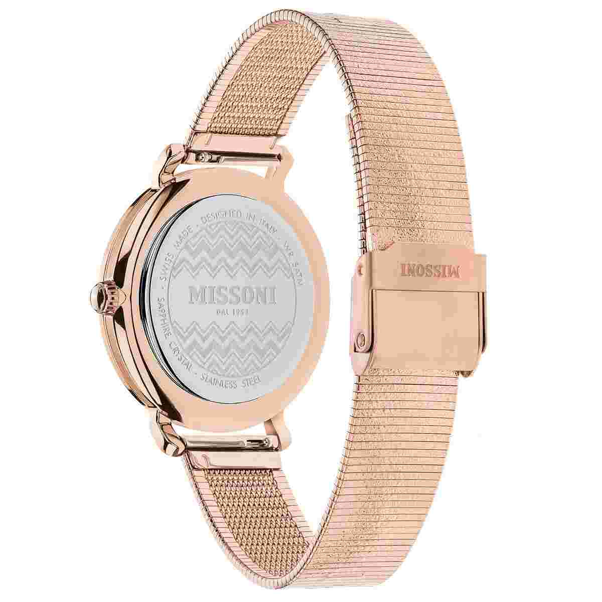 Missoni Rose Gold Womens Analogue Watch M1 MWQW00522