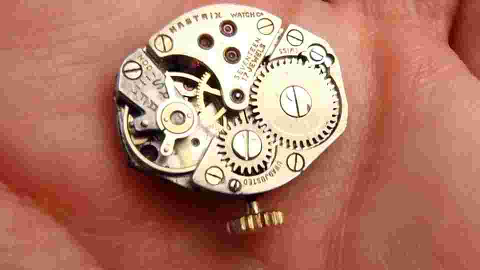Vintage Julca Nastrix Watch Co. 17 Jewel Unadjusted Swiss Movement For Parts