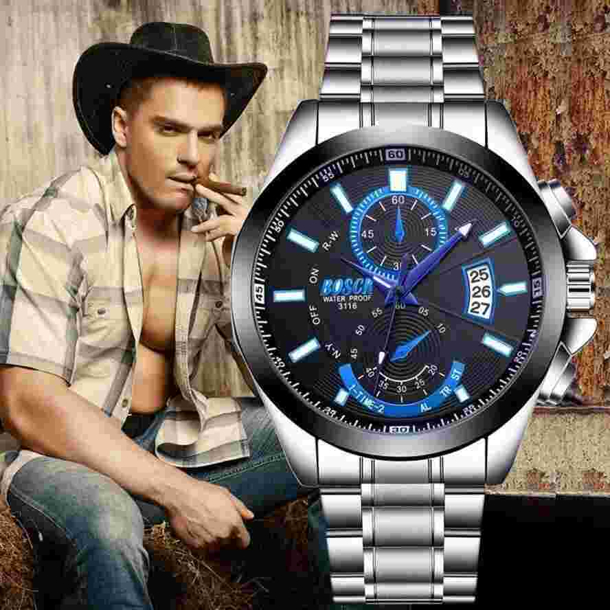 Bosck Men's Casual Quartz Waterproof Analog Watch