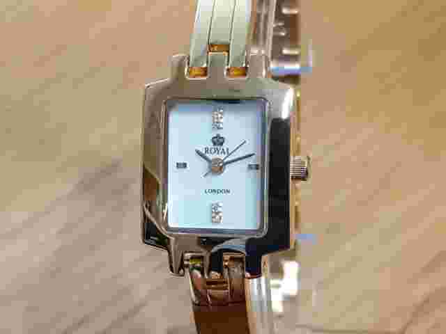 Ladies Gold Bracelet Royal London Vintage Art Deco Style Cocktail Quartz Watch