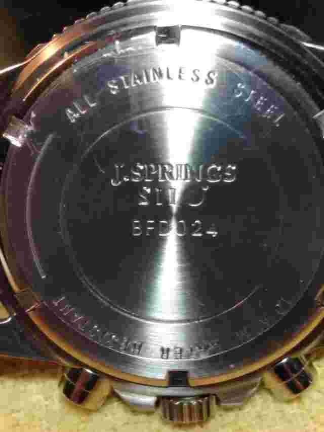 J.Springs chronograph watch,quartz ,$ 95.00 from watchmakers estate .