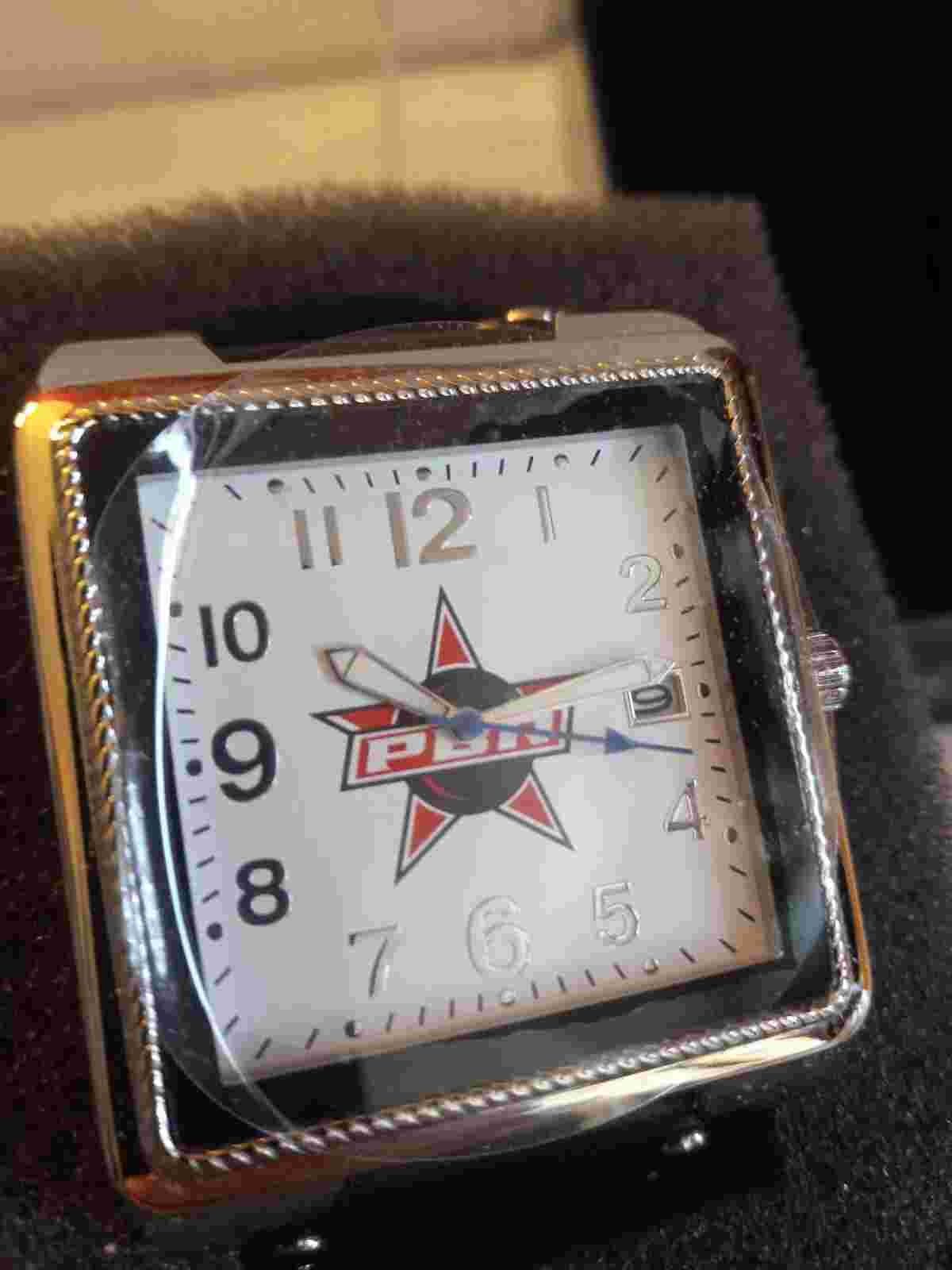 New Montana Silversmith PBR Watch Leather Studded Band Rodeo
