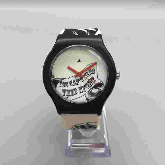 Fastrack Watch Men 43mm Black White You Can't Miss This Night New Battery