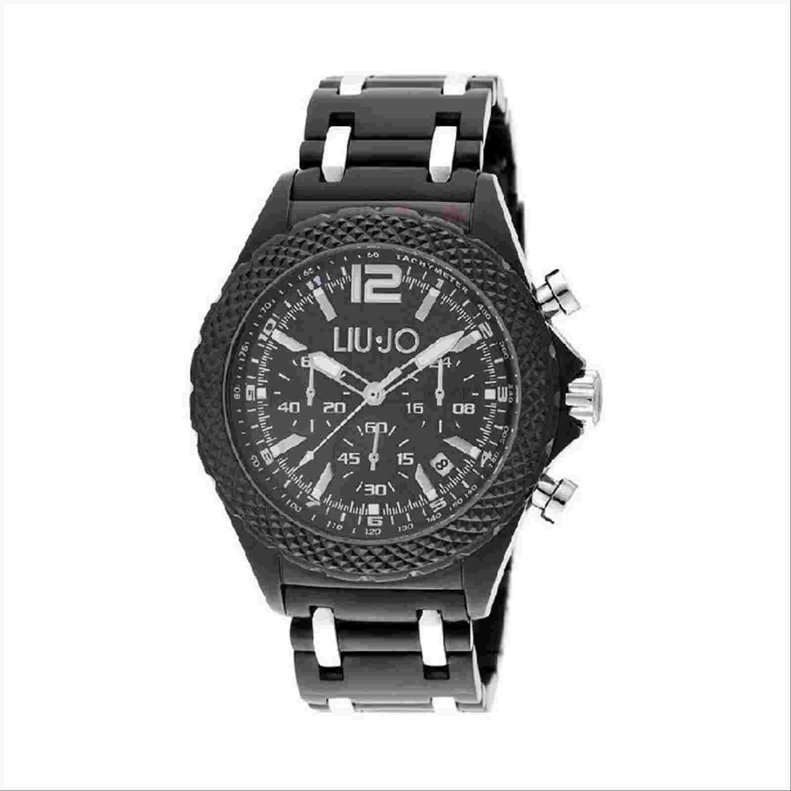 LIU JO DERBY BLACK CHRONOGRAPH WATCH TLJ834 MEN