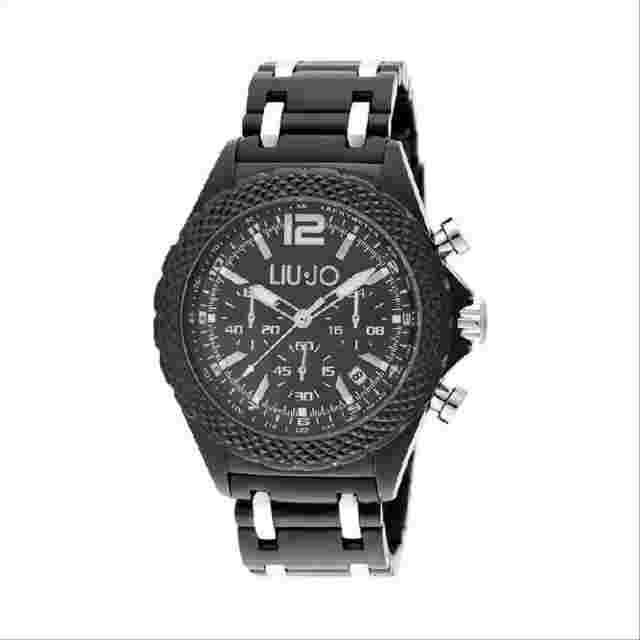 LIU JO DERBY BLACK CHRONOGRAPH WATCH TLJ834 MEN