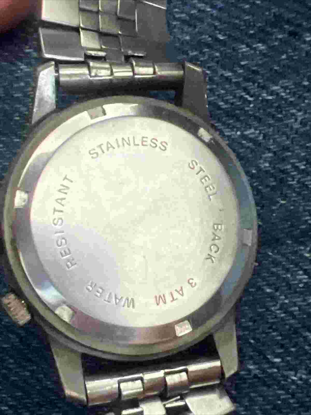 ORVIS Rare Quartz Alarm Men’s Watch WR 3atm Battery Cleaned With Nice Metal Band