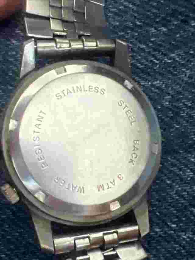 ORVIS Rare Quartz Alarm Men’s Watch WR 3atm Battery Cleaned With Nice Metal Band