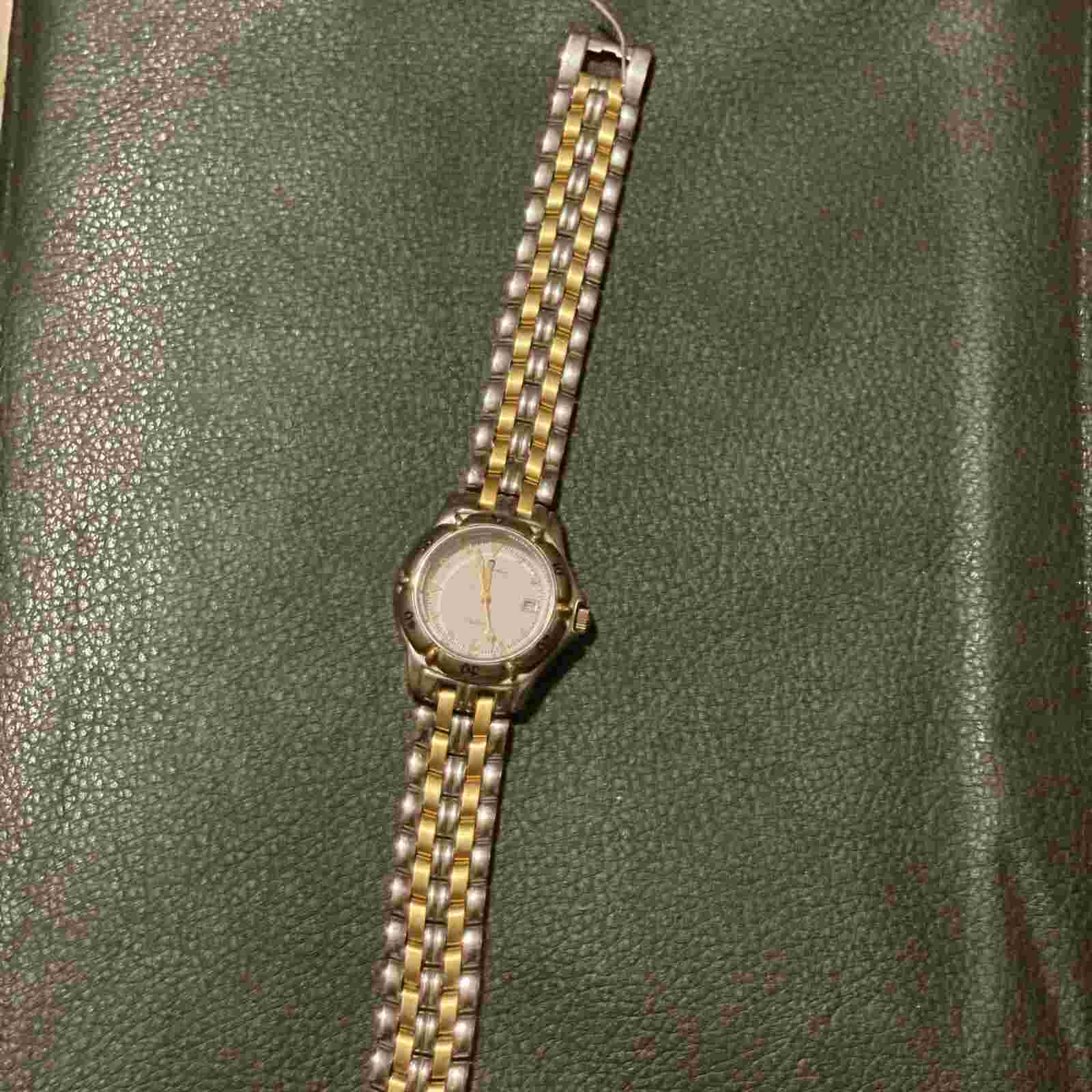 J.B Champion Watch Womens Two Tone Stainless Steel Classic Designer NOS