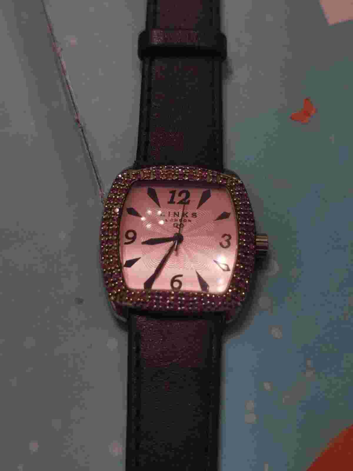 Links of London sterling silver ladies watch, runs well