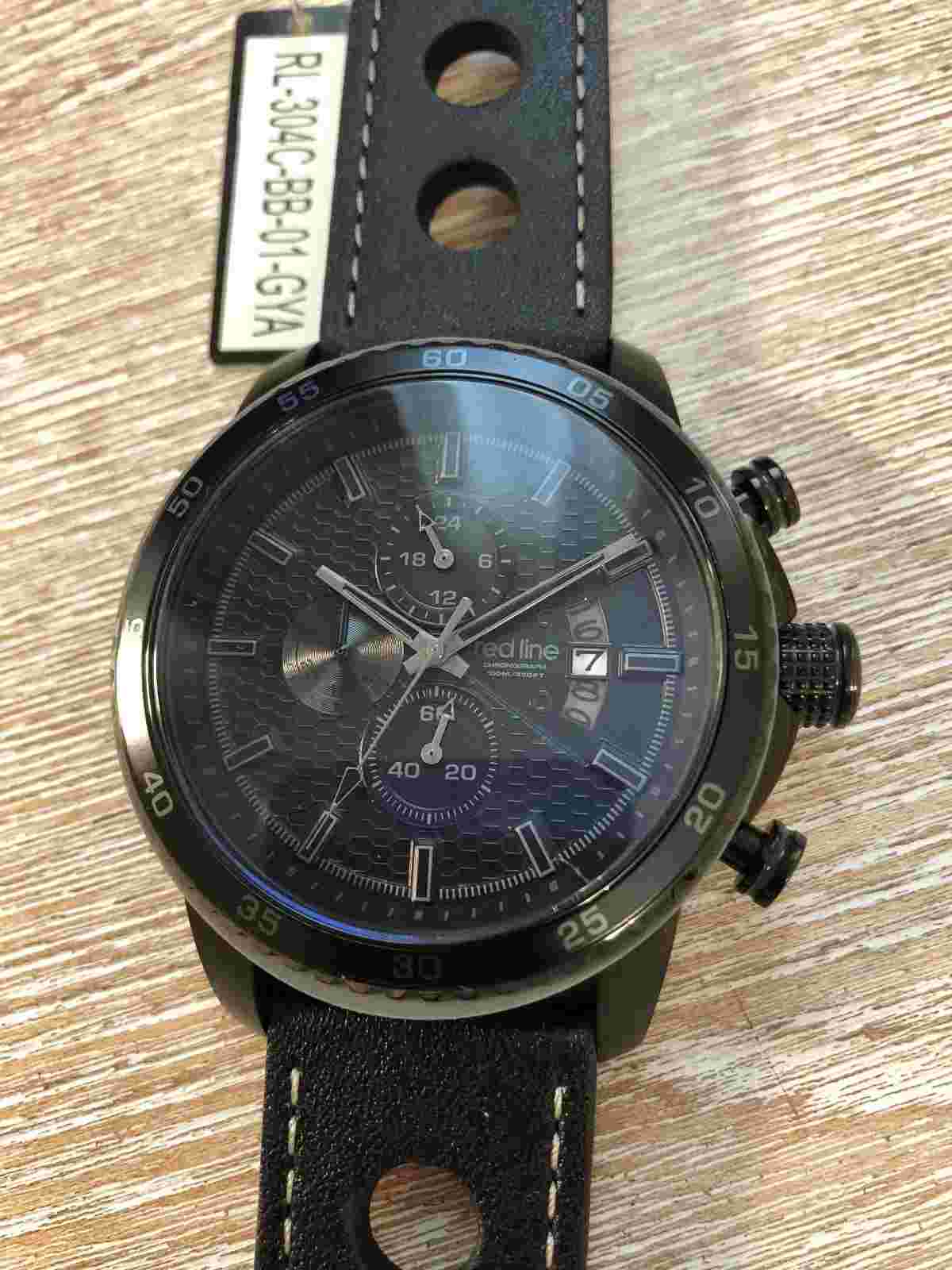 RARE ReD LINE Speed Rush Chronograph Black RL-304C-BB-01--GYA PHANTOM NO BOX