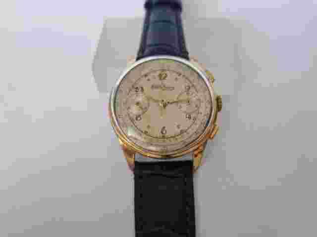 Charles Nicolet Watch Chronograph Mechanical Landeron 39- Years 1940-1950