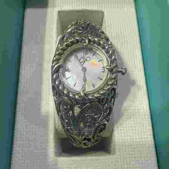 Carolyn Pollack Sterling Cuff Watch Bracelet Sz Large NEW