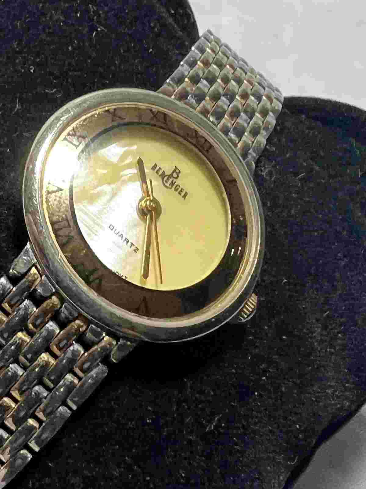 berenger watch, Ladies, Mother Of Pearl Face, Romans Number Bezel,23mm Case.