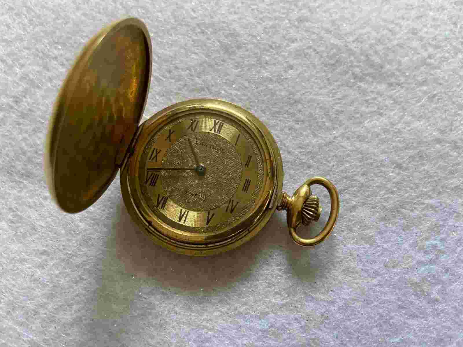 17 Jewels Vantage Mechanical Wind Up Vintage Pocket Watch