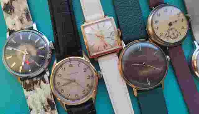 Vintage Wristwatches Lot (Unitas, Ancre, Luch, Wostok, Kienzle, Timex, etc.)