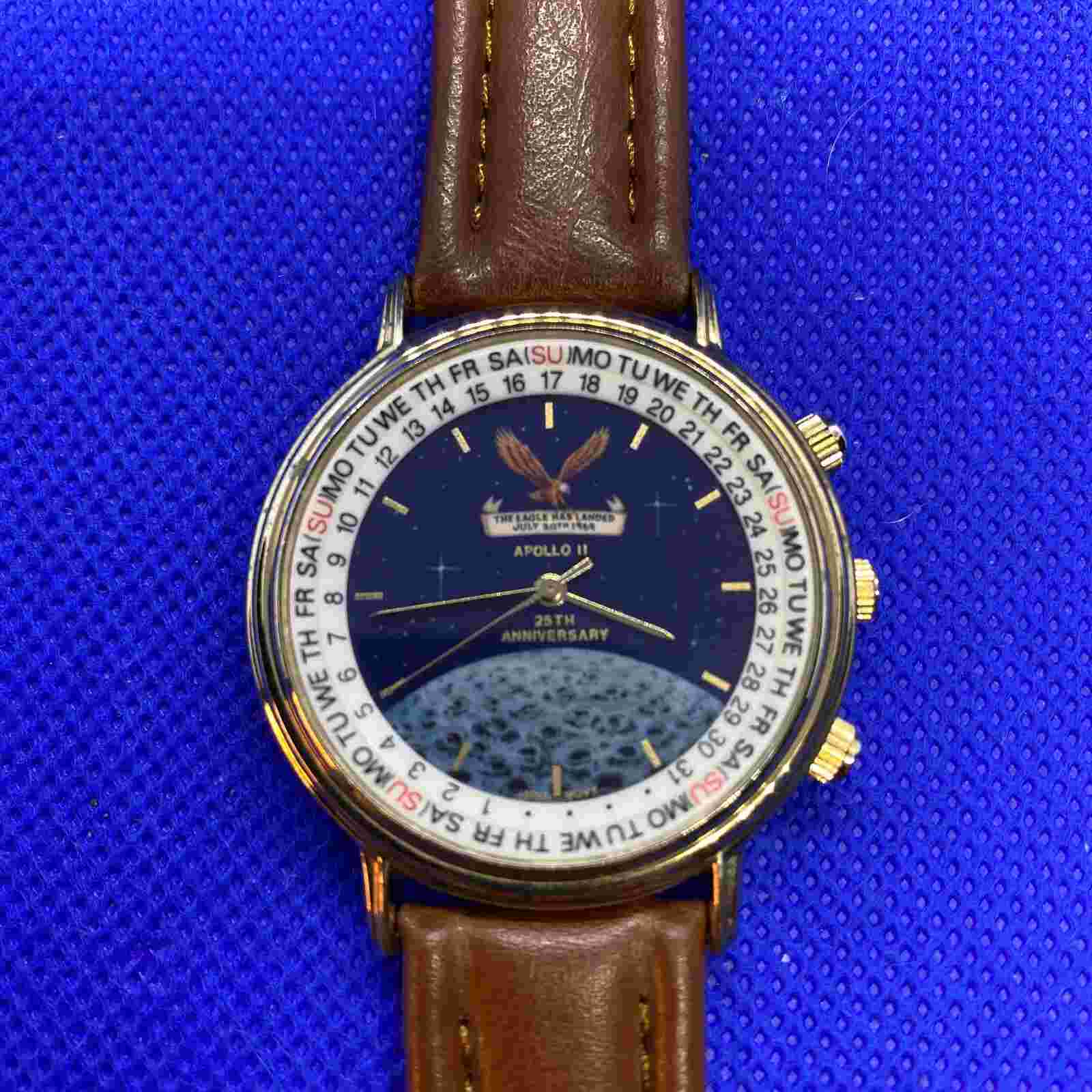 Vintage Apollo II 25th Anniversary Perpetual Calendar Indicator Japan Made Watch