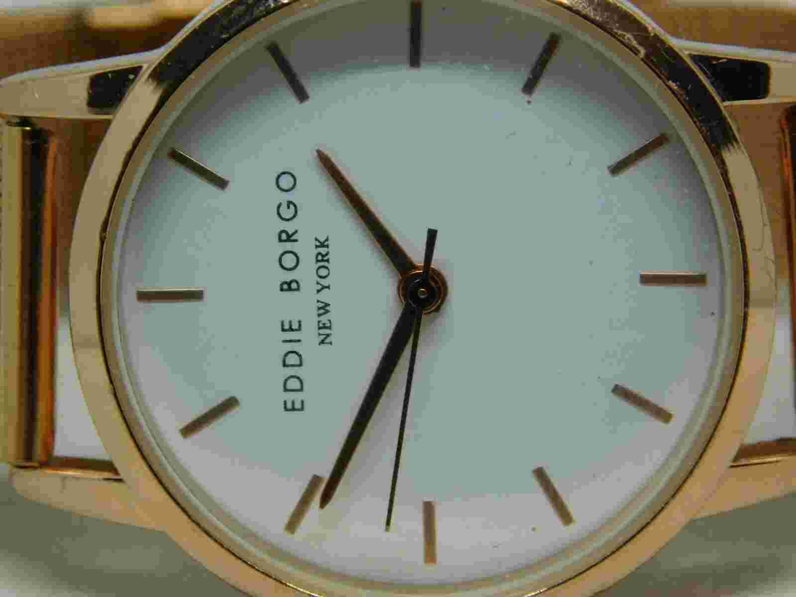 Eddie Borgo New York Rose Gold Tone Quartz Analog Women's Watch New Battery