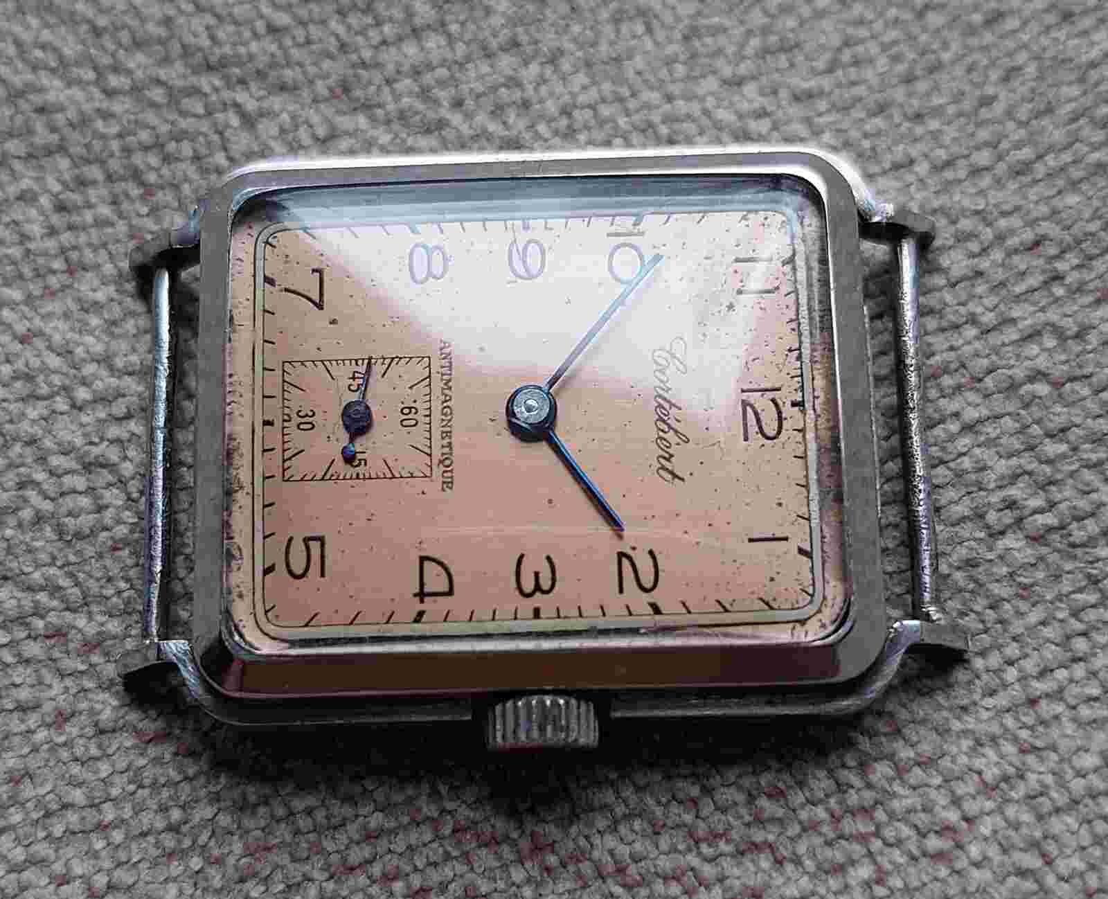 Vintage Cortebert rectangular tank 1935