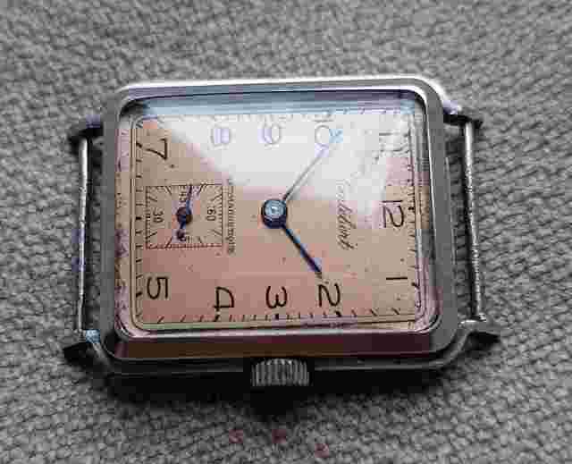 Vintage Cortebert rectangular tank 1935