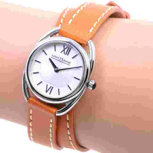 SAINT HONORE 721524.1 CHARISMA Watches SilverDial Stainless Steel/leather ...