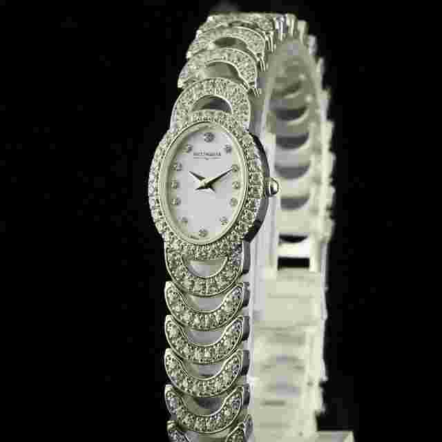 Wittnauer A4 Stainless Steel MOP Dial Swarovski Crystals 1 Years Warranty #1672