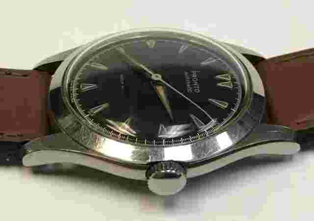VINTAGE RUNNING MENS PRONTO AUTOMATIC WRIST WATCH SHOCK RESISTANT 58390 SWISS