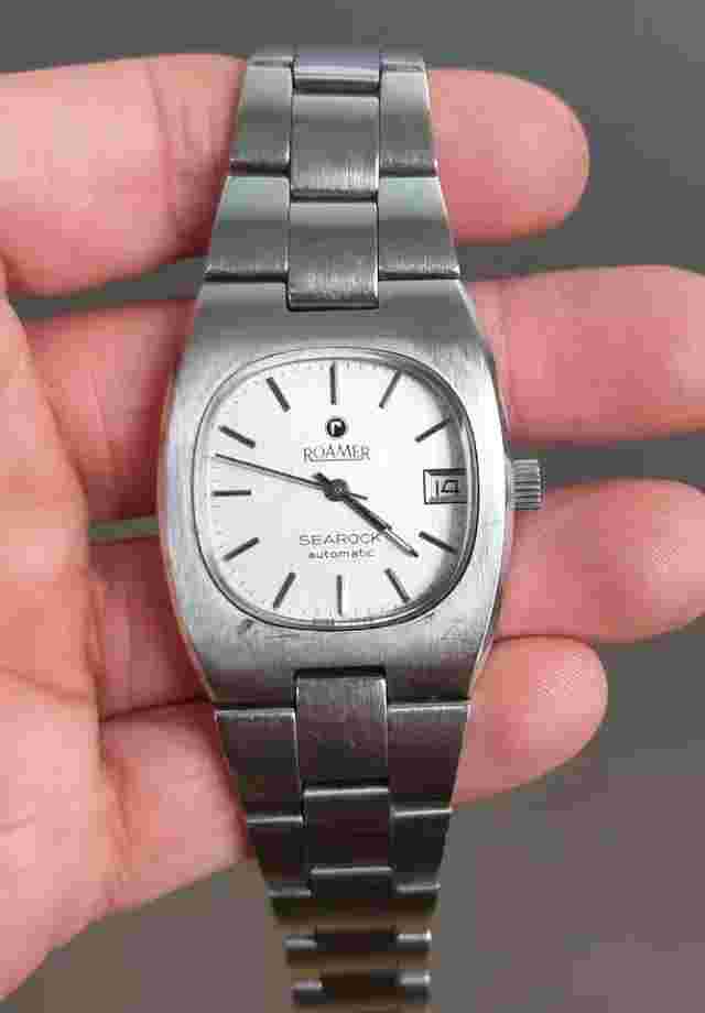 Vintage 1970’s Roamer Searock Automatic Steel Watch 522.2162.617