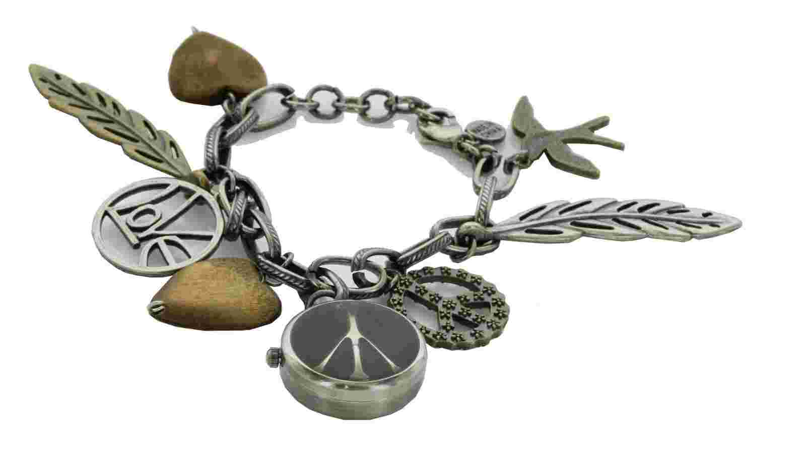 Decree Bracelet Good luck Spring charm Bracelet peace love hearts watch bracelet