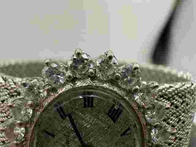 Bueche Girod 18k White Gold With 1 Carat  TW Diamonds Watch