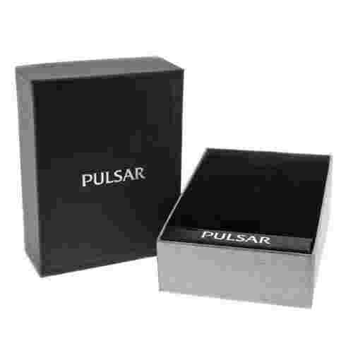 Pulsar Men's PXF303 Stainless Steel Blue Dial Day and Date Quartz Watch