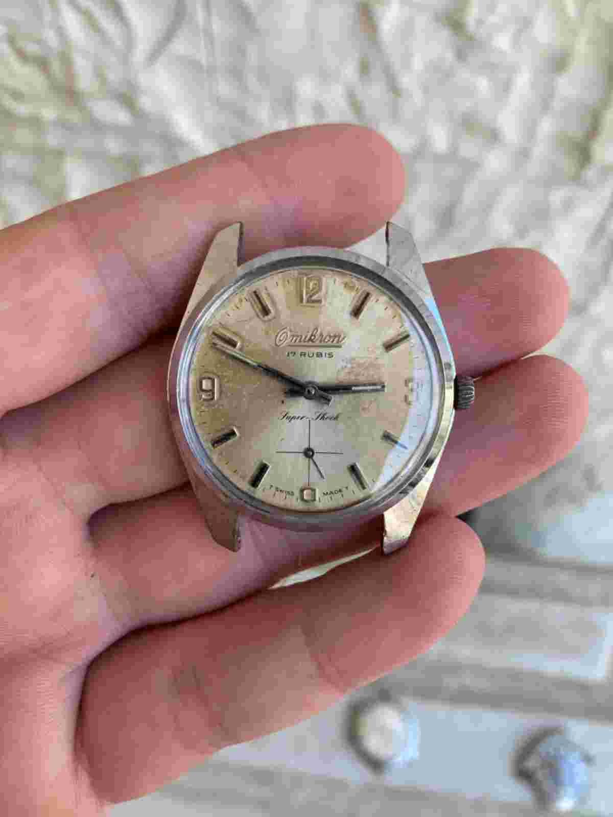 OMIKRON Ref. 4109 Unitas 6235 17 jewels 36mm Swiss Mens Mechanical Watch