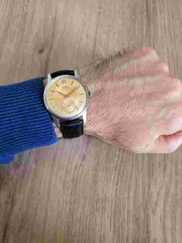 Vintage Dogma Prima "Jumbo" Stainless Steel Mechanical Watch 38 mm