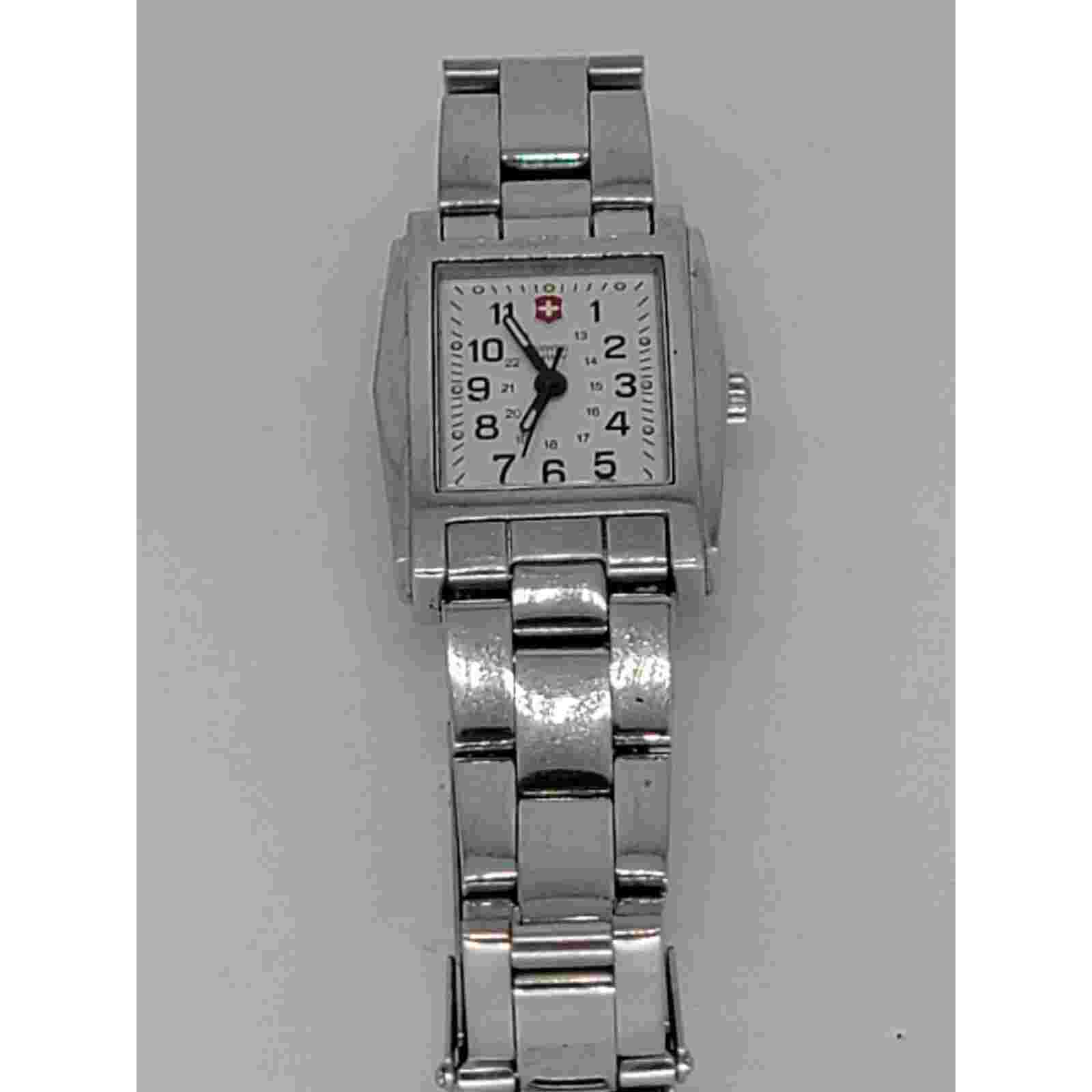 Swiss Army Watch - Classic Design with Silver Band
