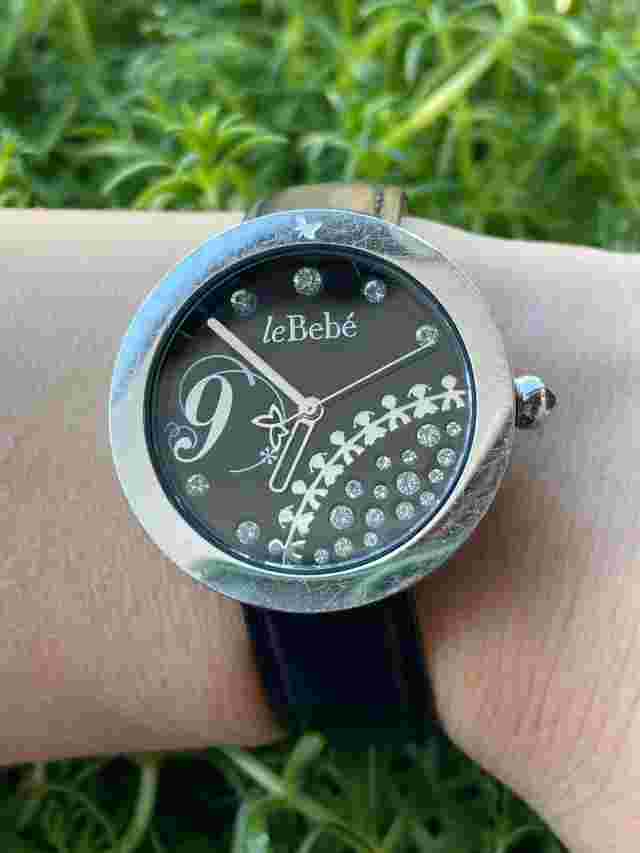 LE BEBE PON PON DIAMONDS WATCH OLB360 BY LUCE BIANCA QUARTZ LADY BLACK DIAL