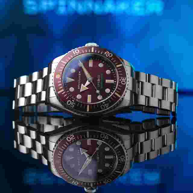 Spinnaker Spence 300 Automatic Burgundy Men's Watch SP-5097-99