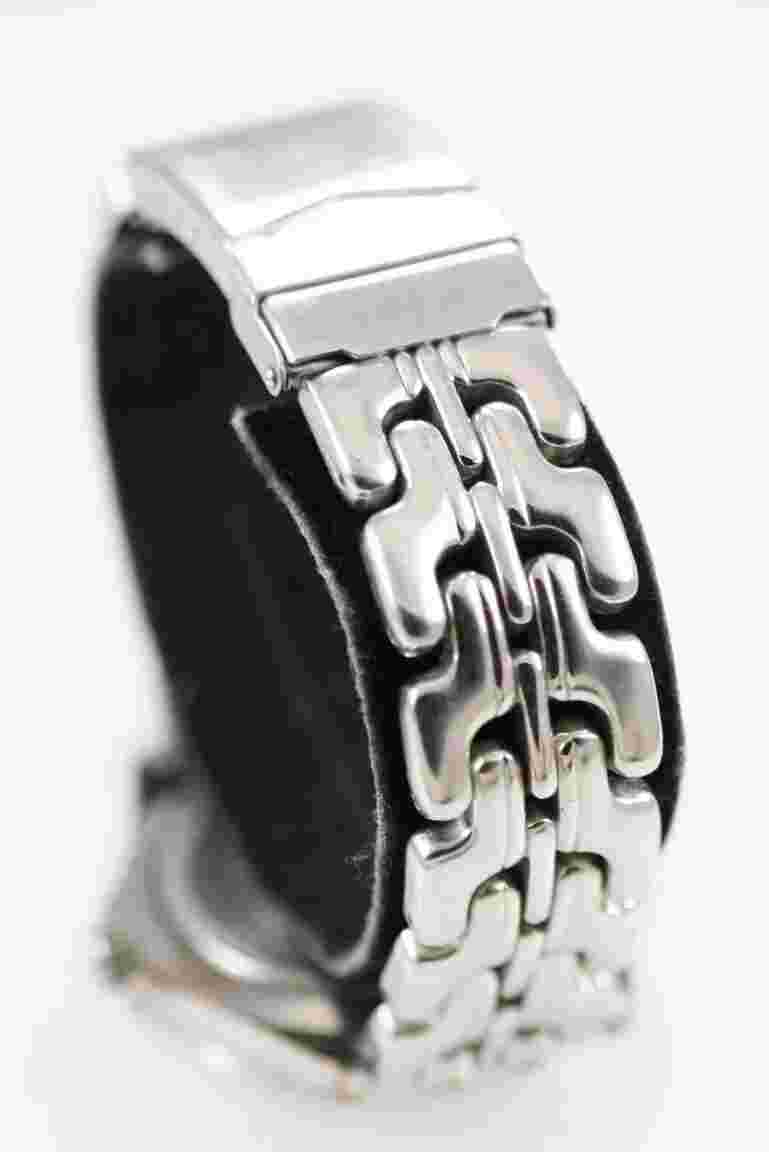 Sierra Club Men Watch Stainless Steel Silver Date 30m Blue Battery Quartz