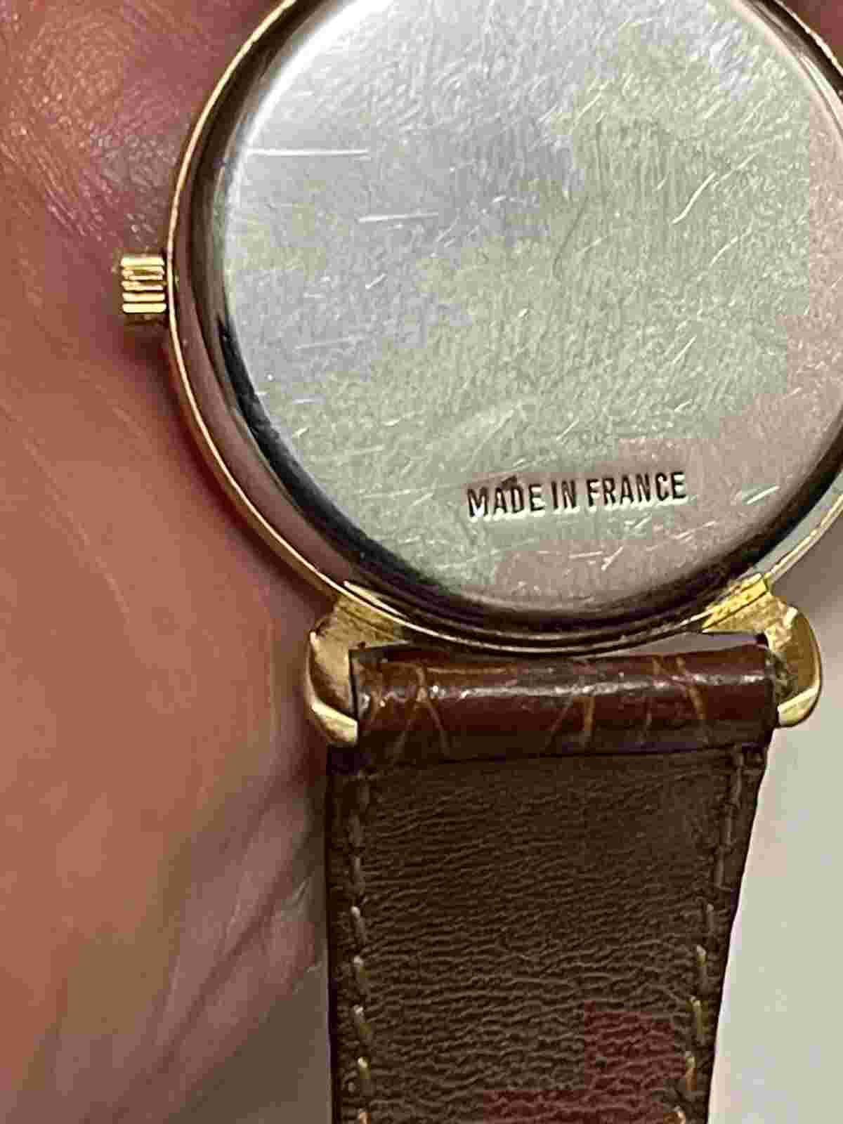 Vintage Emerich Meerson women's Brown leather band & Analog watch NEW BATTERY