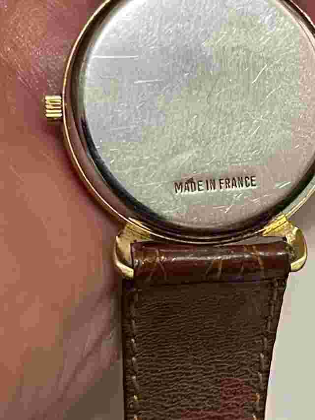 Vintage Emerich Meerson women's Brown leather band & Analog watch NEW BATTERY