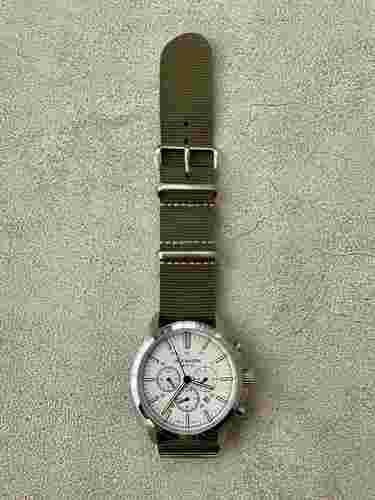 JACK MASON FIELD JM-F102-013 Chronograph Date Quartz 42mm SS NATO Nylon #ME05