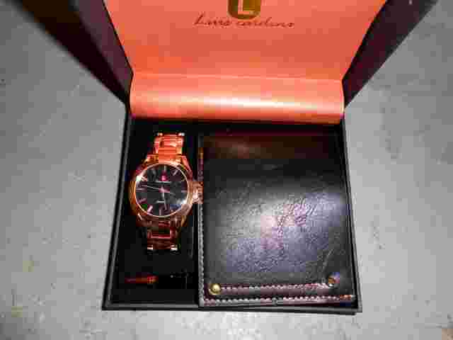 LUIS CARDINI GIFT SET WATCH-WALLET-PEN