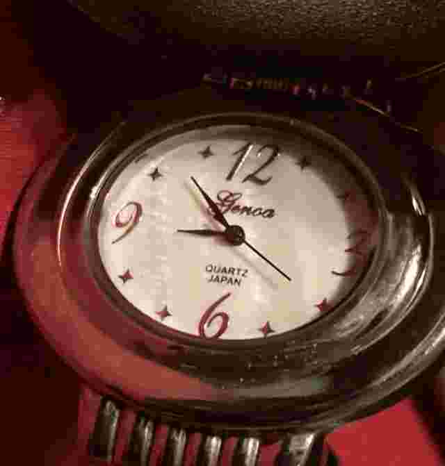 Vintage Genoa Quartz Japan IP Silver Plating Watch